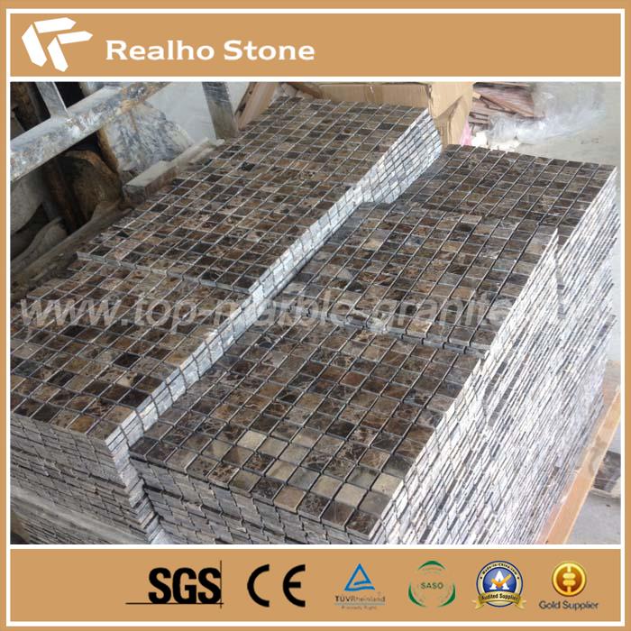 Dark Emperador Marble 20x20mm Mosaics Dark Emperador Marble 20x20mm Mosaics