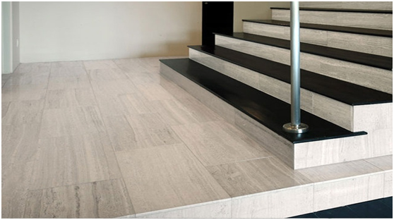 Kinesiska White Wooden Marble