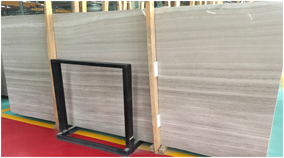 Kinesiska White Wooden Marble