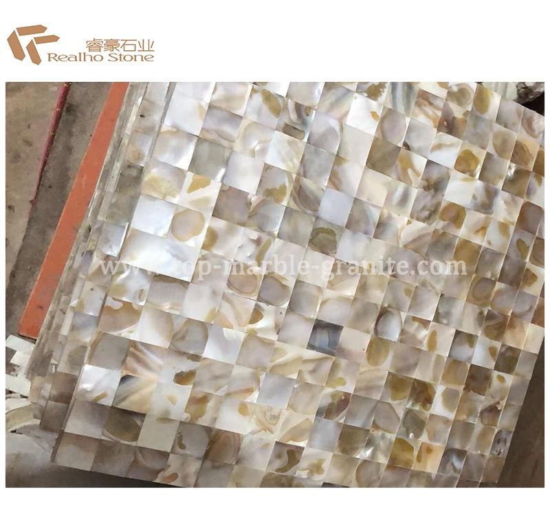 Yellow Shell Mosaic Tiles