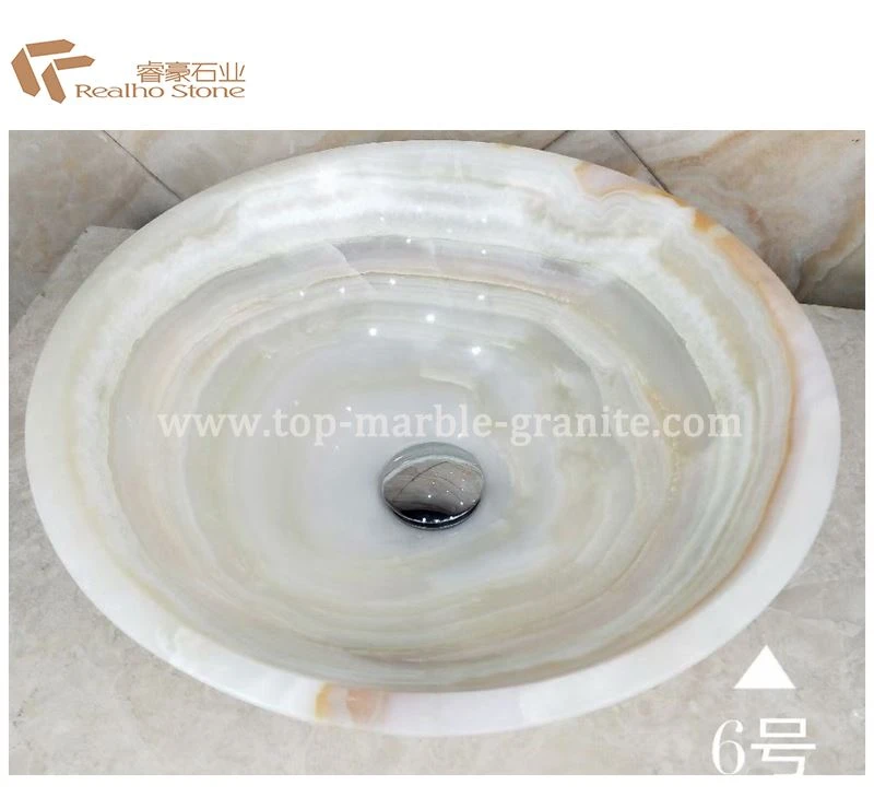 white onyx sink