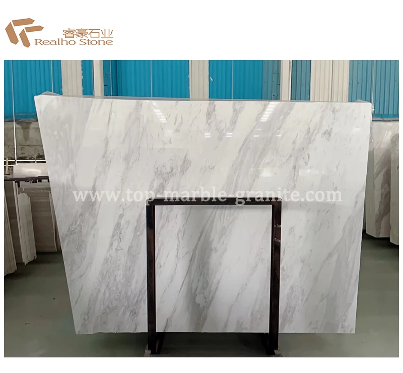 white marble tiles