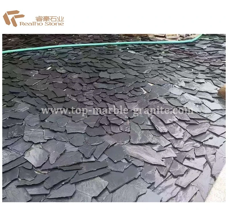 Black slate tile for outside