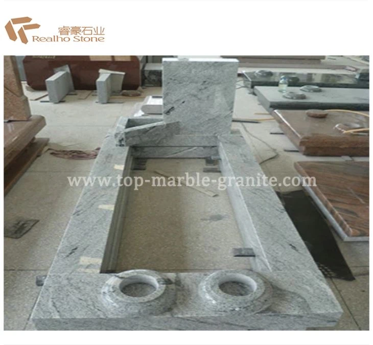 Kina Viscount White Granite Headstone