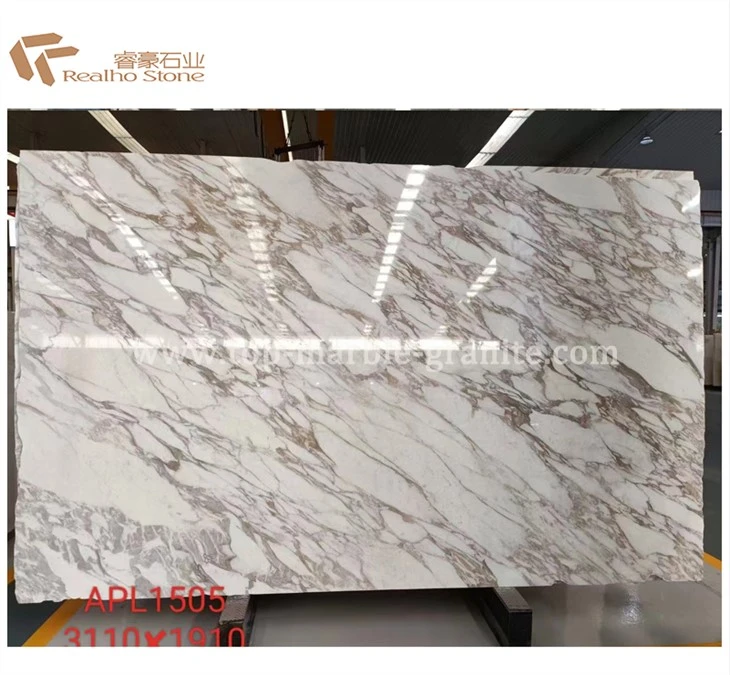 Calacatta guld extra vit marmor