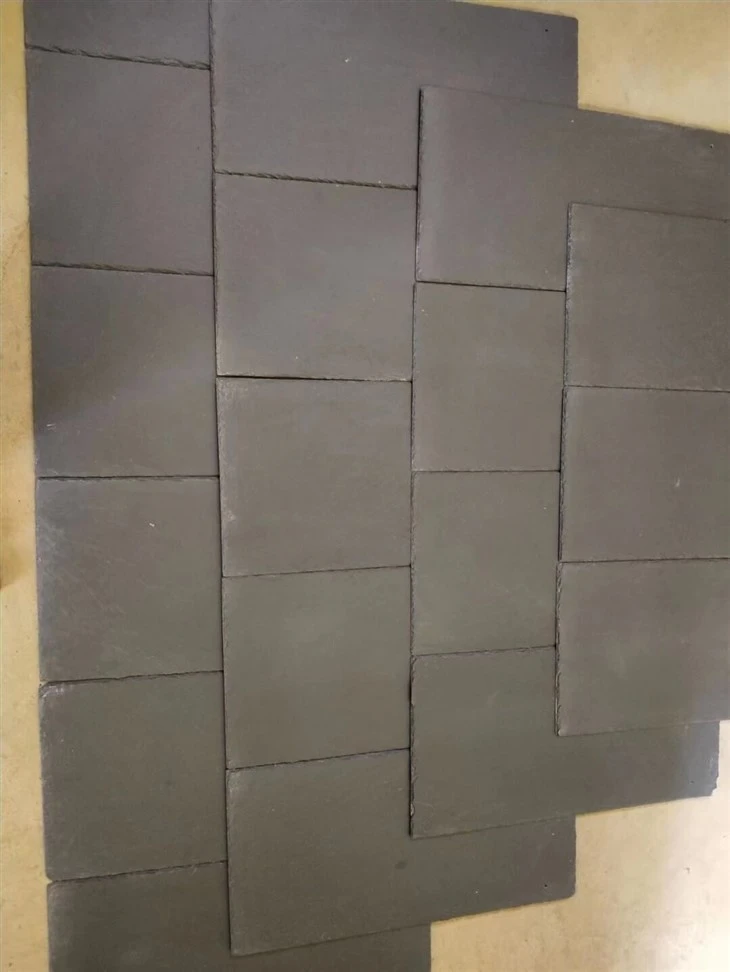 black slate tiles